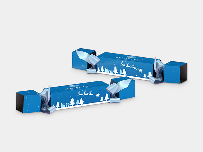 Personalised Christmas Cracker Blue