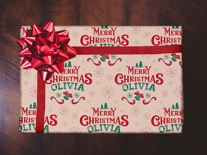 Personalised Christmas Wrapping Paper